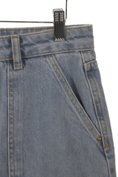 Zara Womens Wide-Leg Cotton Jeans Blue High Rise Button Fly Size 6