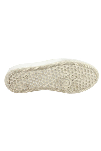 Sergio Rossi Womens Leather Slip On Low Top Sneakers White Size 37 7