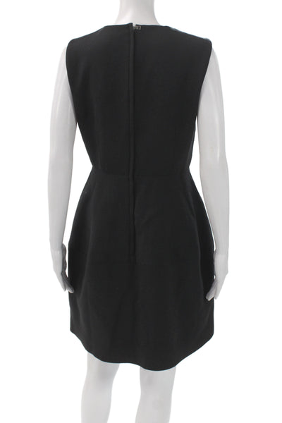 Dolce & Gabbana Womens Fit & Flare Dress Black Polka Dot Sleeveless Size 44