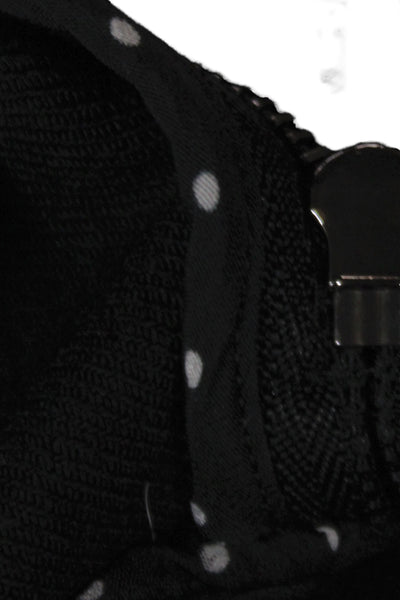 Dolce & Gabbana Womens Fit & Flare Dress Black Polka Dot Sleeveless Size 44