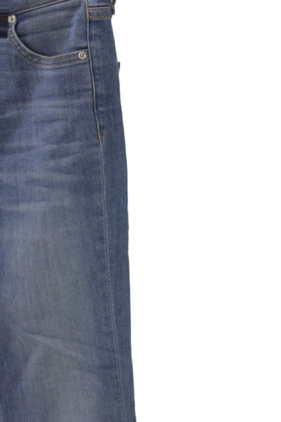 Veronica Beard Women Cropped Blue Mid Rise Jeans Size 25