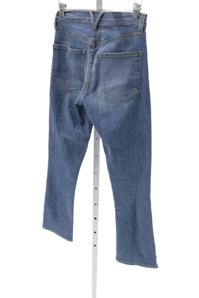 Veronica Beard Women Cropped Blue Mid Rise Jeans Size 25