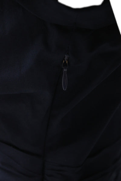 Veronica Beard Womens Shirt Dress Black Collared Button Short Sleeve Size 2