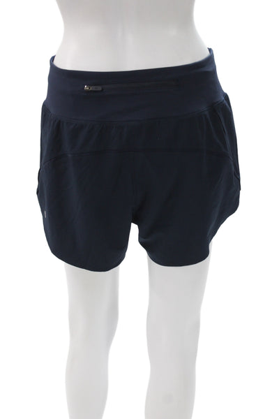 Lululemon Womens Athletic Black Shorts Zip Closure Size M