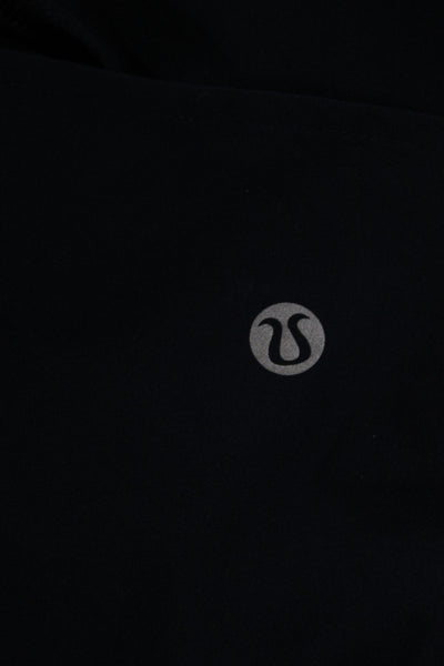 Lululemon Womens Athletic Black Shorts Zip Closure Size M