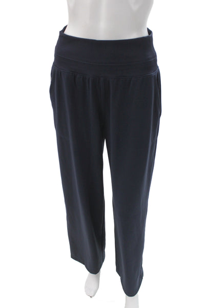 Athleta Womens Blue Sweatpants Nylon Pull On Athleisure Size S