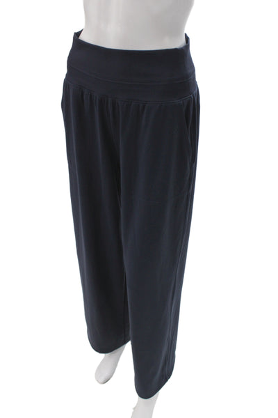 Athleta Womens Blue Sweatpants Nylon Pull On Athleisure Size S