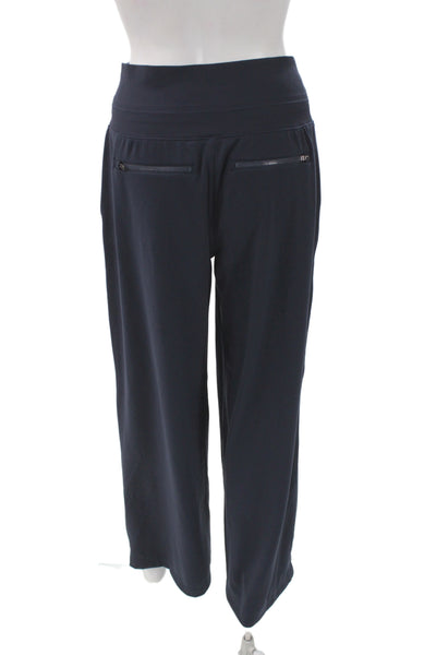 Athleta Womens Blue Sweatpants Nylon Pull On Athleisure Size S
