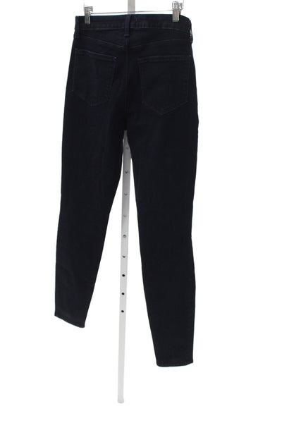 L'Agence Womens Skinny Blue Jeans Cotton Blend Mid Rise Size 28