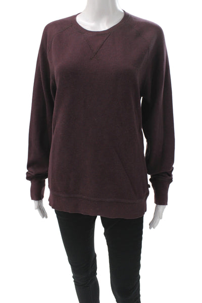 O.N.S Mens Purple Cotton Crew Neck Pullover Sweatshirt Long Sleeve Size M