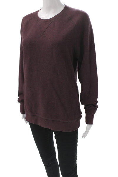 O.N.S Mens Purple Cotton Crew Neck Pullover Sweatshirt Long Sleeve Size M