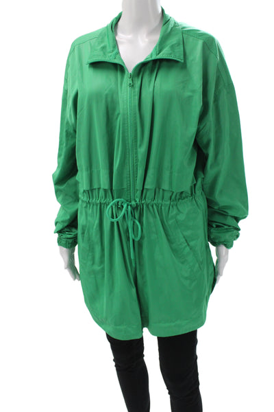 Lou & Grey Womens Anorak Green Drawstring Polyester Long Sleeve Size XL