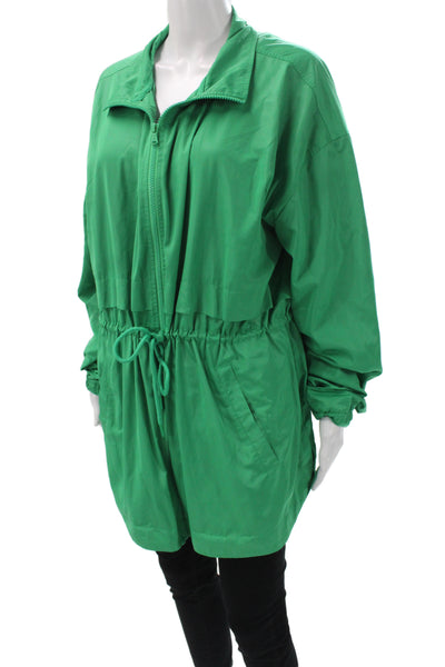 Lou & Grey Womens Anorak Green Drawstring Polyester Long Sleeve Size XL