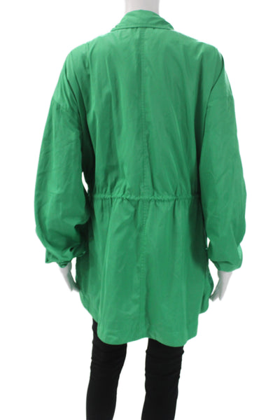 Lou & Grey Womens Anorak Green Drawstring Polyester Long Sleeve Size XL