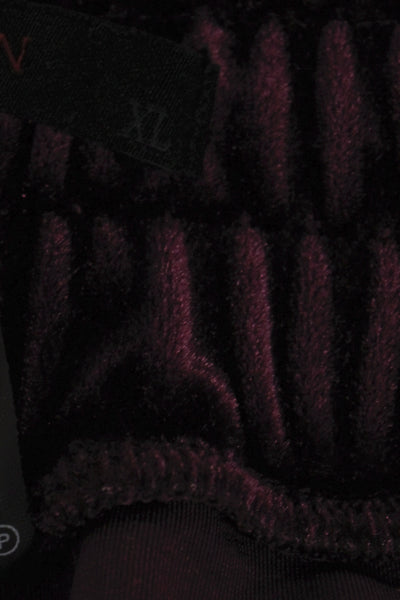 Greyson Womens Velvet Pull On Sweatpants Purple Size XL