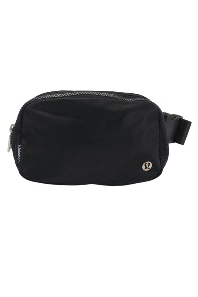 Lululemon Womens Multi-Compartment Zip Up Adjustable Belt Bag Black