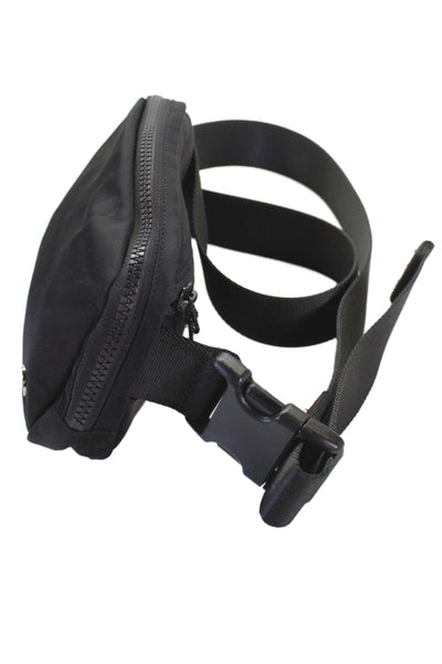 Lululemon Womens Multi-Compartment Zip Up Adjustable Belt Bag Black