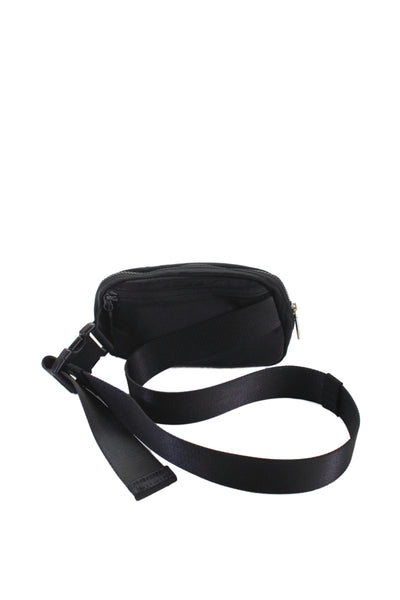 Lululemon Womens Multi-Compartment Zip Up Adjustable Belt Bag Black