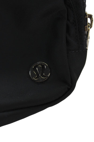 Lululemon Womens Multi-Compartment Zip Up Adjustable Belt Bag Black