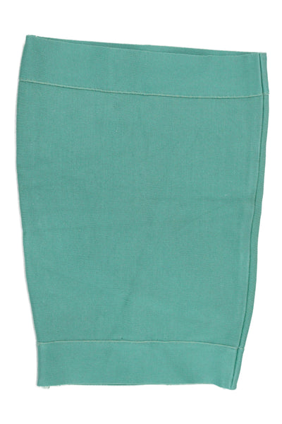BCBG Max Azria Womens Bandage Mini Skirt Green Rayon Size 2XS