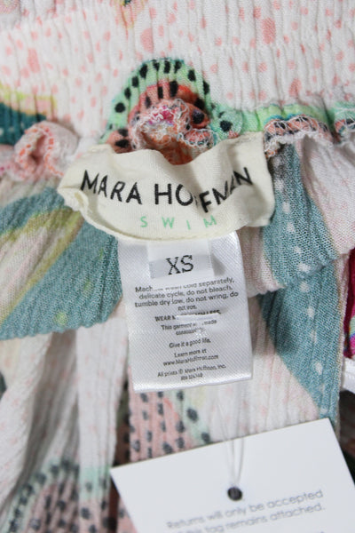Mara Hoffman Women Floral Halter Sleeveless Jumpsuit Multicolor Tie Size XS