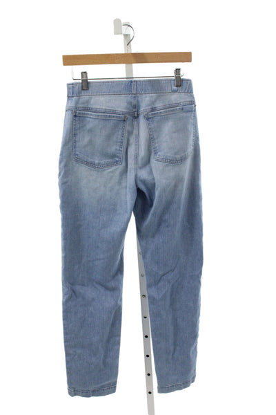 7 For All Mankind Womens Tapered High Rise Blue Jeans Cotton Blend Size 26