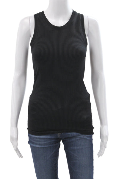 Athleta Womens Basic Black Sleeveless Tank Crew Neck Athleisure Size XS