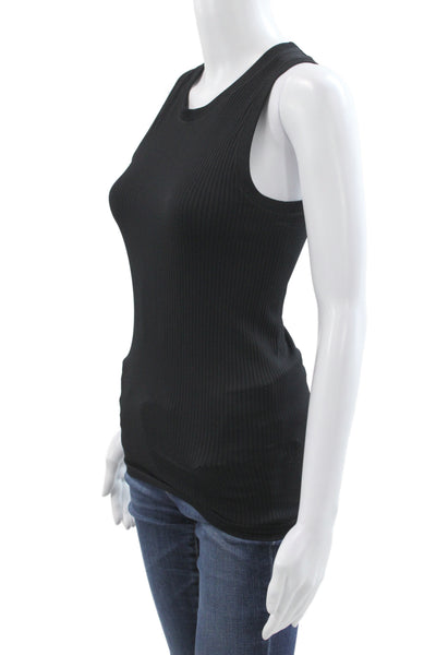 Athleta Womens Basic Black Sleeveless Tank Crew Neck Athleisure Size XS