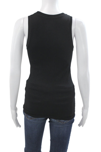 Athleta Womens Basic Black Sleeveless Tank Crew Neck Athleisure Size XS