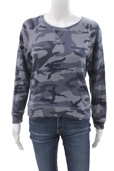 Rails Womens Basic Camo Crew Neck Pullover Sweatshirt Size XS