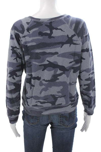 Rails Womens Basic Camo Crew Neck Pullover Sweatshirt Size XS