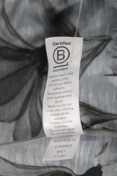 Athleta Women Ankle Floral Gray Leggings Size XS