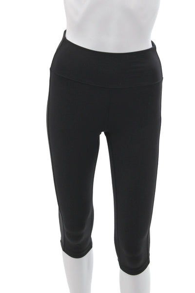 Lululemon Womens Black Capri Leggings Nylon Athleisure Size 4