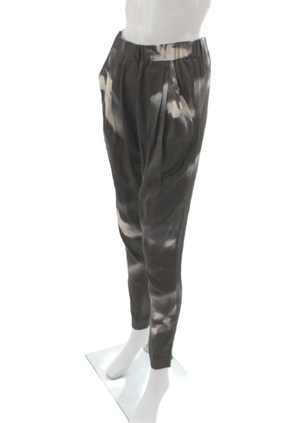 3.1 Phillip Lim Womens Ankle Gray Silk Pants Size 0