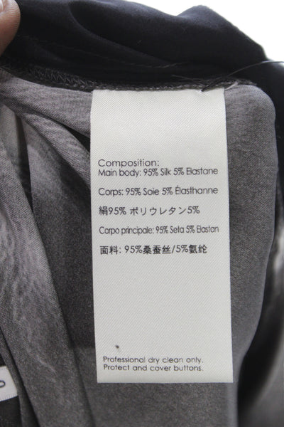 3.1 Phillip Lim Womens Ankle Gray Silk Pants Size 0