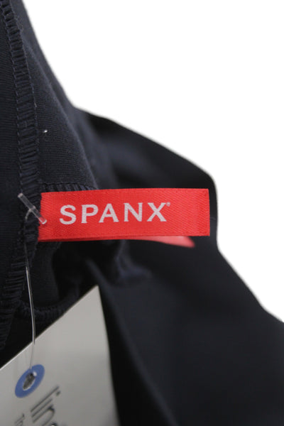 Spanx Womens Ankle Pants Black Pull On Size L