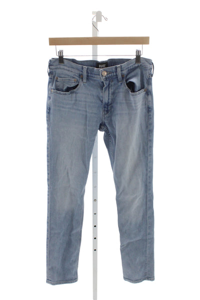 Paige Black Label Mens Straight Jeans Blue Cotton Size 31