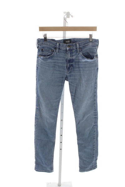 Paige Black Label Mens Slim Jeans Blue Cotton Inseam 30 Size 31
