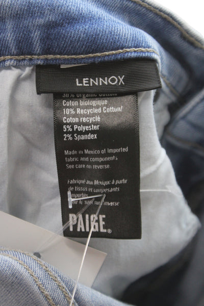 Paige Black Label Mens Slim Jeans Blue Cotton Inseam 30 Size 31