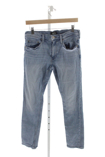 Paige Black Label Mens Straight Blue Cotton Jeans Size 31