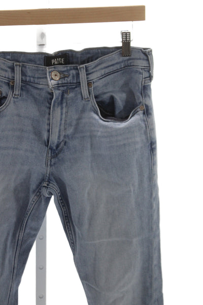 Paige Black Label Mens Straight Blue Cotton Jeans Size 31
