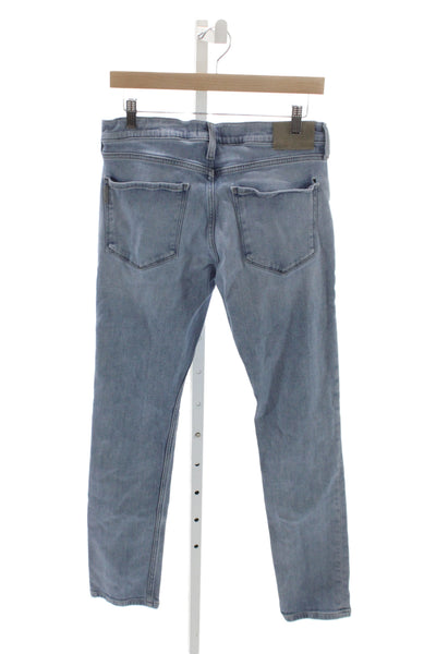 Paige Black Label Mens Straight Blue Cotton Jeans Size 31