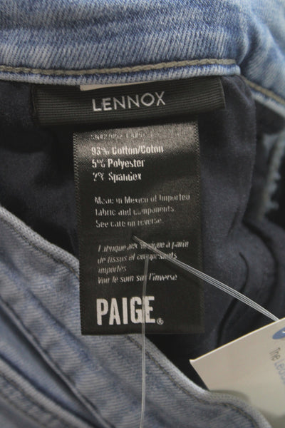 Paige Black Label Mens Straight Blue Cotton Jeans Size 31