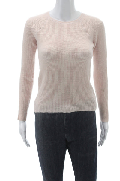Elizabeth & James Women Pink Cashmere Crewneck Sweater Size XS