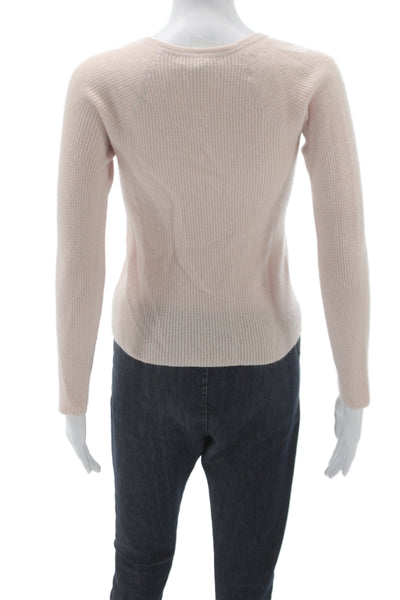 Elizabeth & James Women Pink Cashmere Crewneck Sweater Size XS