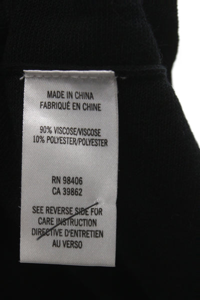 Theory Womens Tank Dress Black Sleeveless Round Neck Above Knee Size S