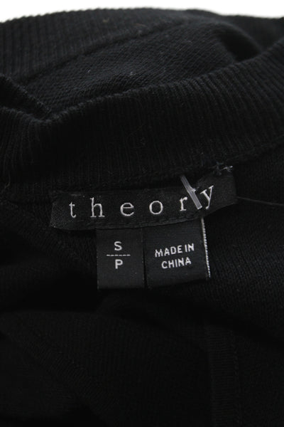 Theory Womens Tank Dress Black Sleeveless Round Neck Above Knee Size S