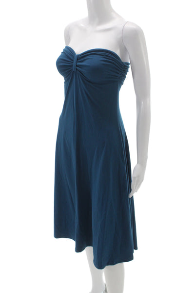 Susana Monaco Womens A-Line Blue Sleeveless Sweetheart Mini Dress Size XS
