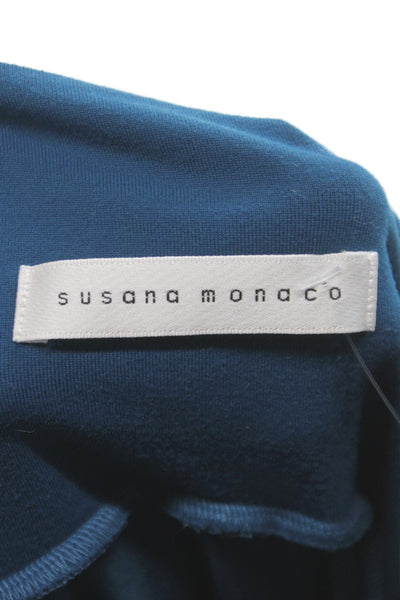 Susana Monaco Womens A-Line Blue Sleeveless Sweetheart Mini Dress Size XS