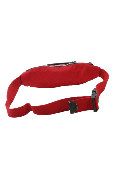 Kipling Womens Nylon Zip Fanny Belt Bag Bright Red
